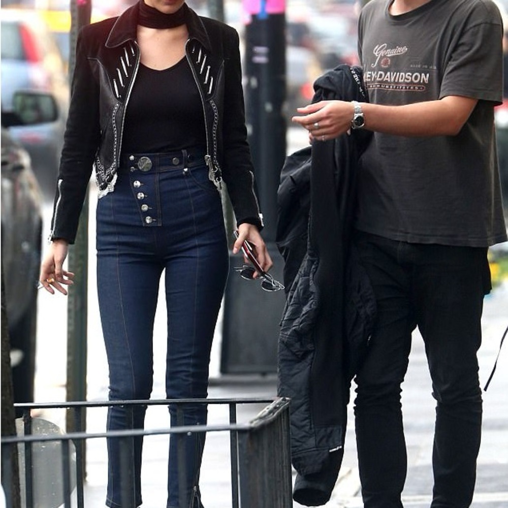Alexander Wang Black Leather Motorcycle Jacket